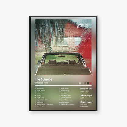 Arcade Fire — The Suburbs Album Poster — Blur frame mockup