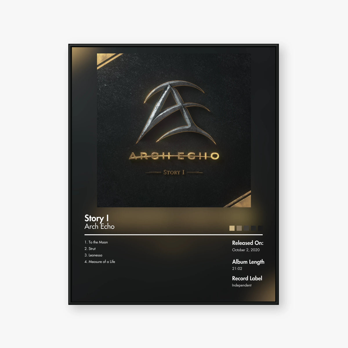 Arch Echo — Story I Album Poster — Blur frame mockup