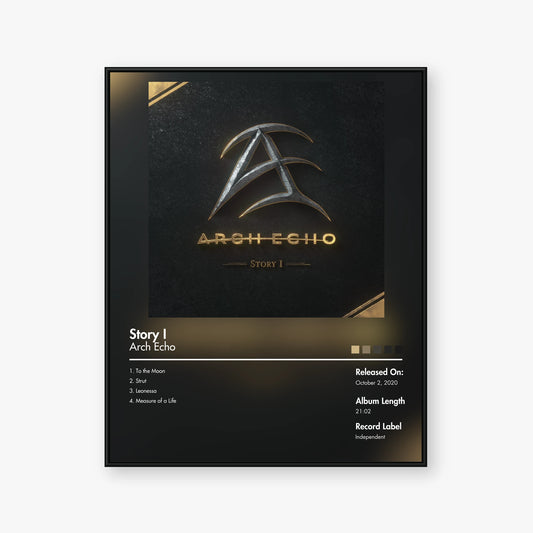 Arch Echo — Story I Album Poster — Blur frame mockup