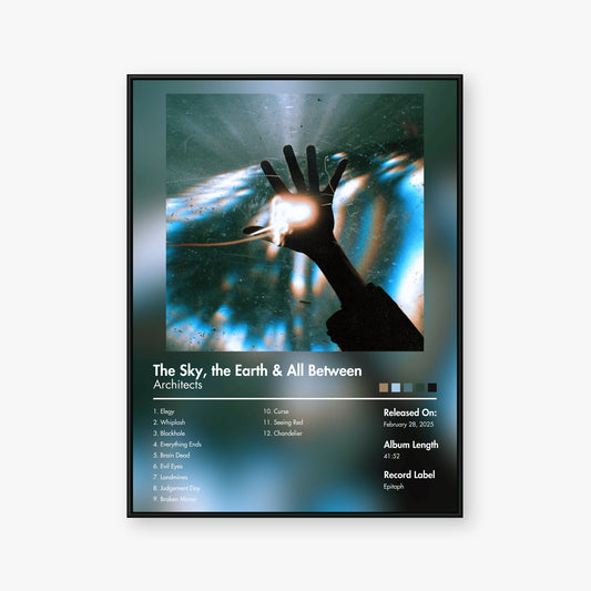 Architects — The Sky, the Earth & All Between Album Poster — Blur frame mockup