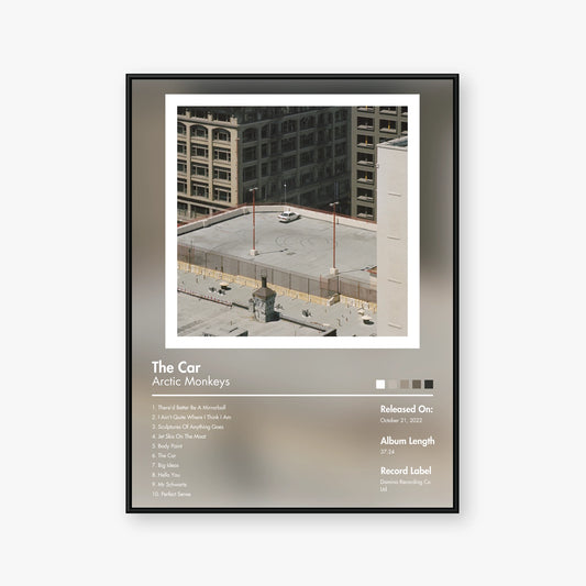 Arctic Monkeys — The Car Album Poster — Blur frame mockup