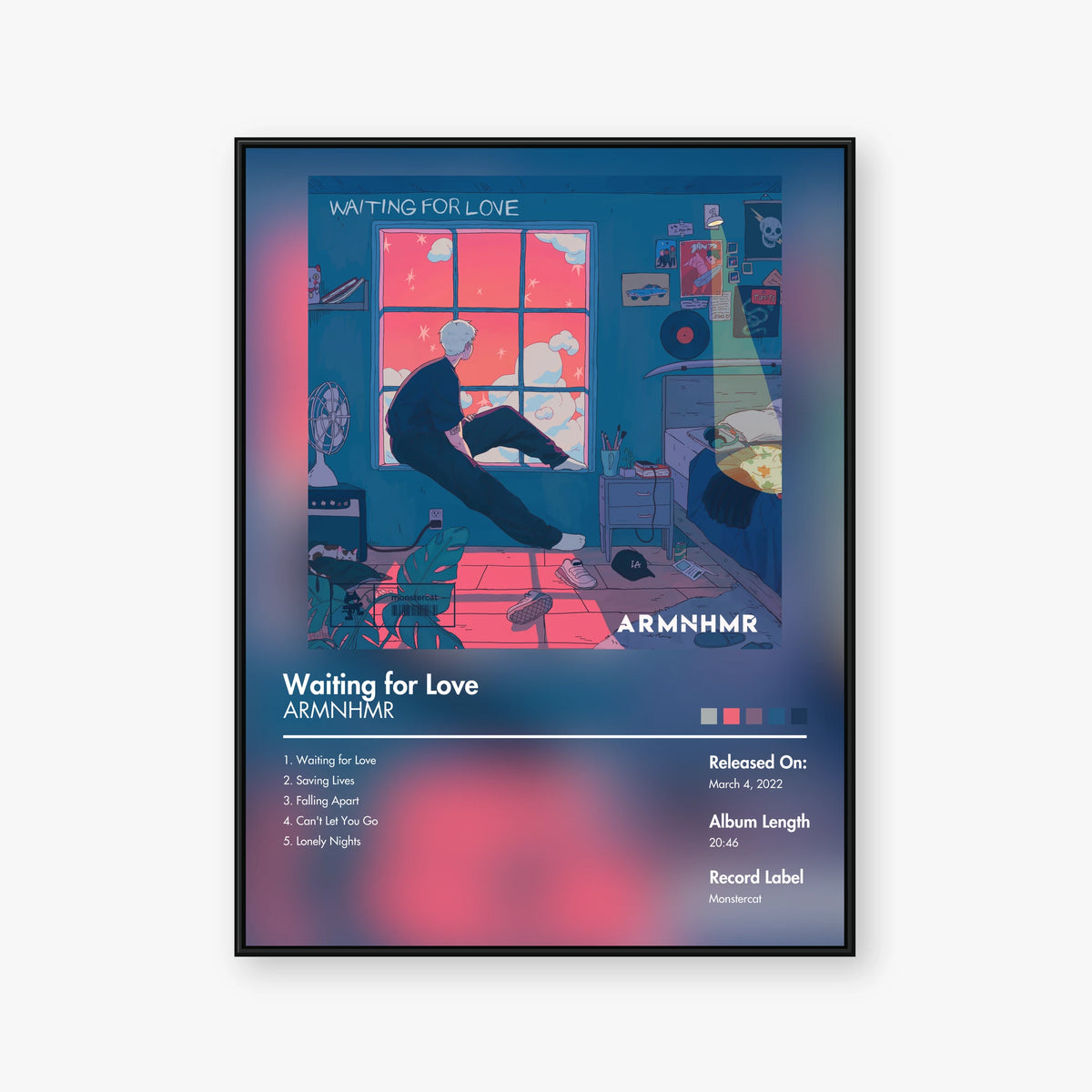ARMNHMR — Waiting for Love Album Poster — Blur frame mockup