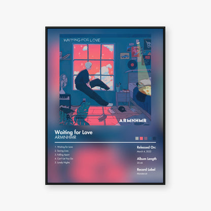 ARMNHMR — Waiting for Love Album Poster — Blur frame mockup
