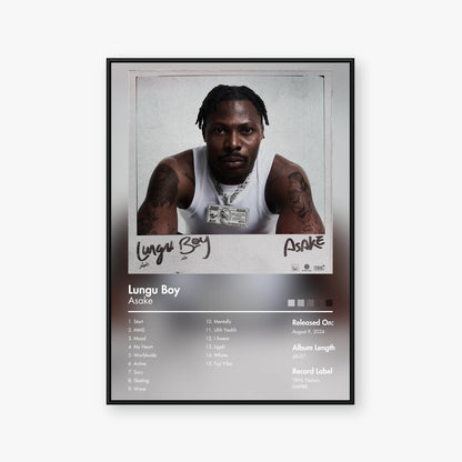 Asake — Lungu Boy Album Poster — Blur frame mockup