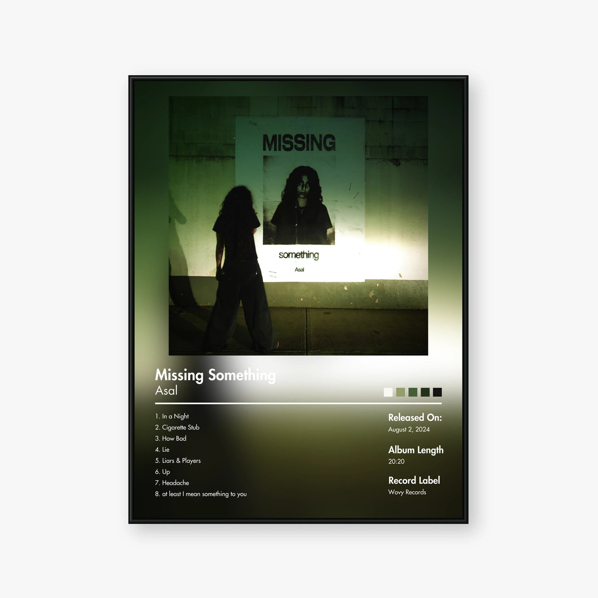 Asal — Missing Something Album Poster — Blur frame mockup