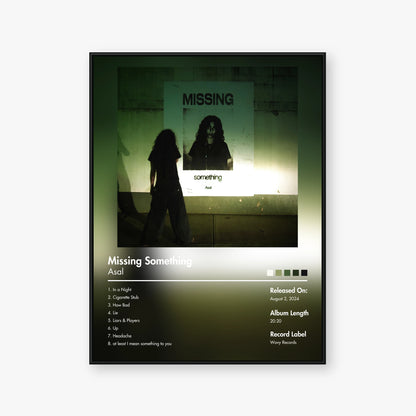 Asal — Missing Something Album Poster — Blur frame mockup