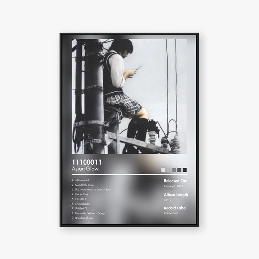 Asian Glow — 11100011 Album Poster — Blur frame mockup