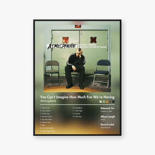 Atmosphere — You Cant Imagine How Much Fun Were Having Album Poster — Blur frame mockup