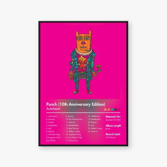 Autoheart — Punch (10th Anniversary Edition) Album Poster — Blur frame mockup