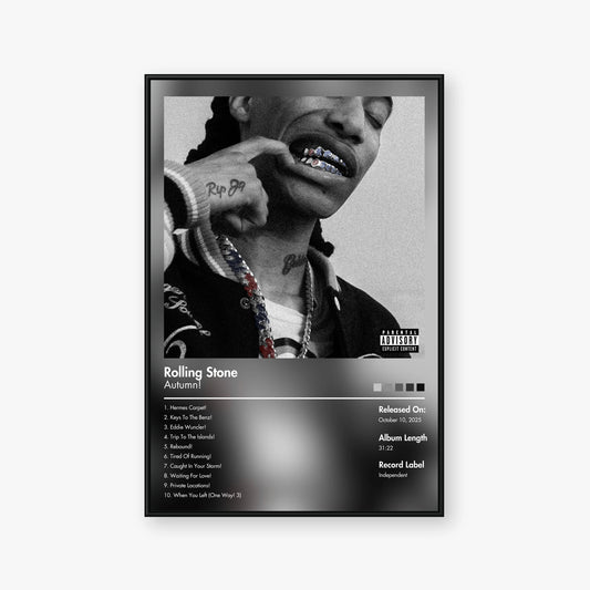 Autumn! — Rolling Stone Album Poster — Blur frame mockup