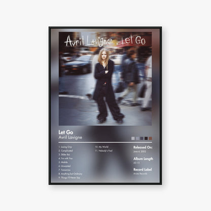 Avril Lavigne — Let Go Album Poster — Blur frame mockup
