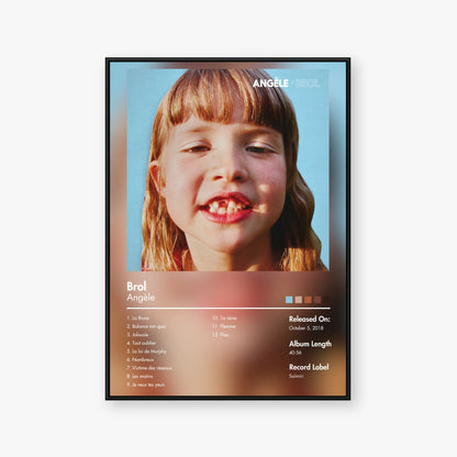 A󠀱ngèle — Brol Album Poster — Blur frame mockup