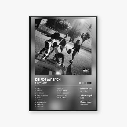 Baby Keem — DIE FOR MY BITCH Album Poster — Blur frame mockup