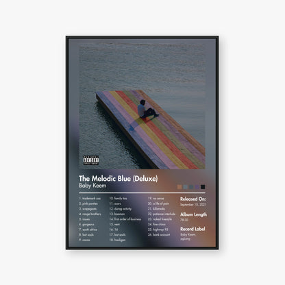 Baby Keem — The Melodic Blue (Deluxe) Album Poster — Blur frame mockup