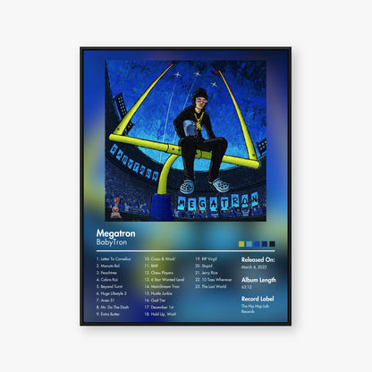 BabyTron — Megatron Album Poster — Blur frame mockup
