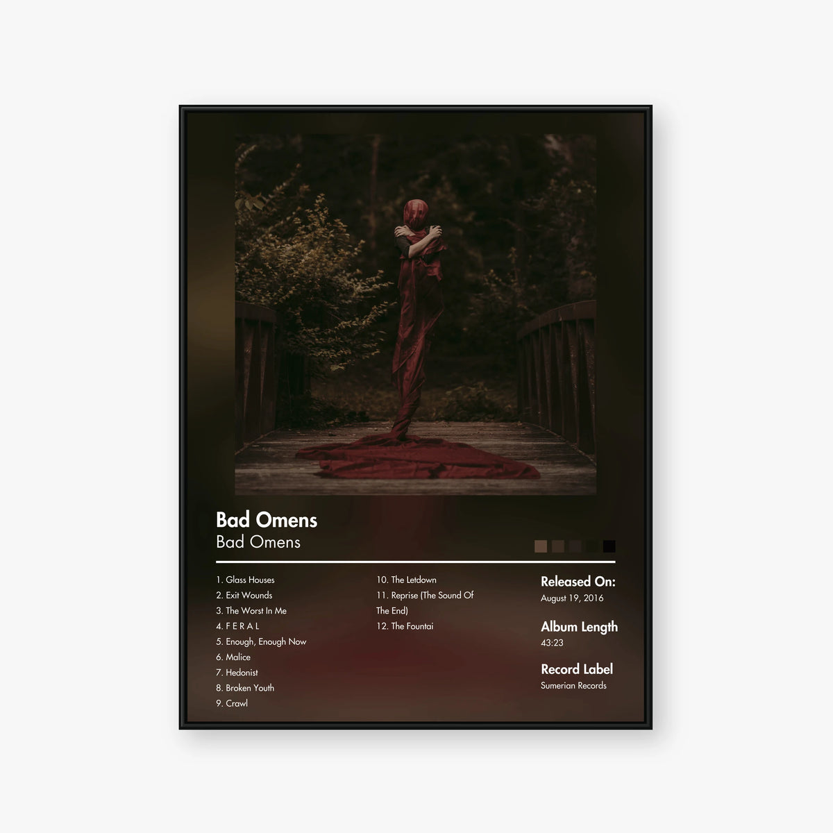 Bad Omens — Bad Omens Album Poster — Blur frame mockup