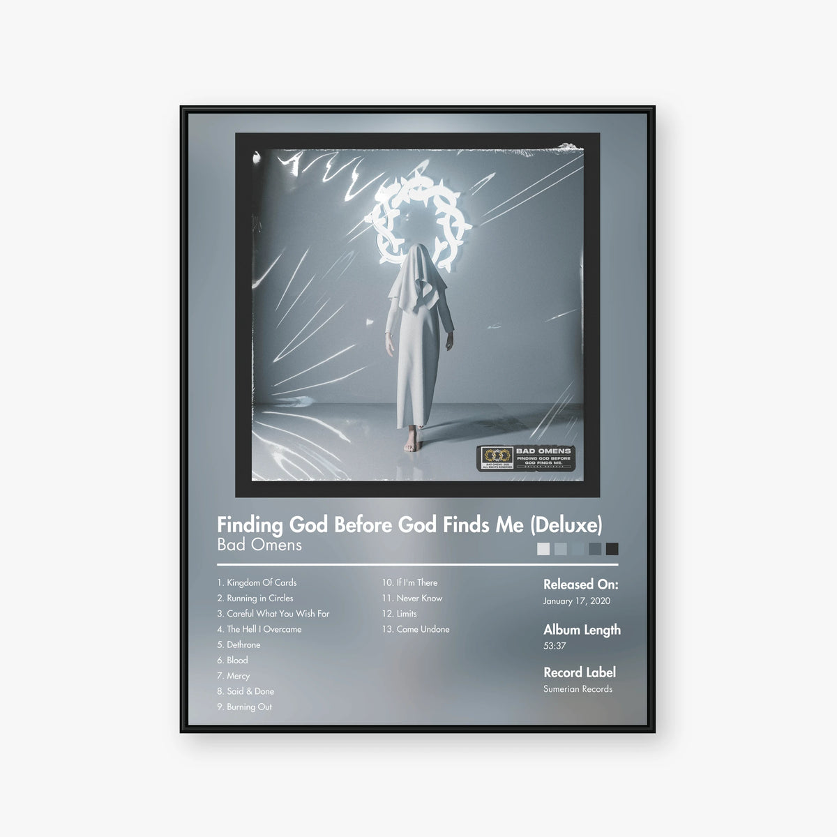 Bad Omens — Finding God Before God Finds Me (deluxe) Album Poster — Blur frame mockup