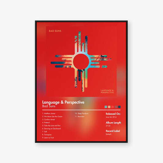 Bad Suns — Language & Perspective Album Poster — Blur frame mockup