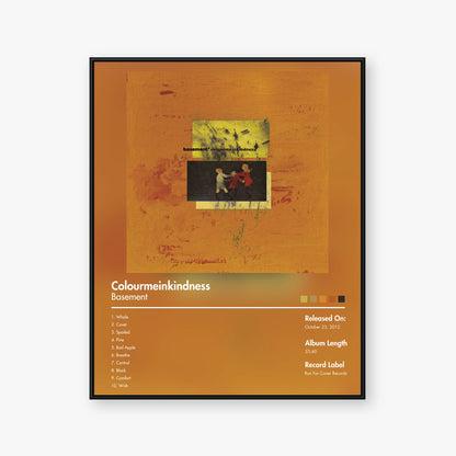 Basement — colourmeinkindness Album Poster — Blur frame mockup