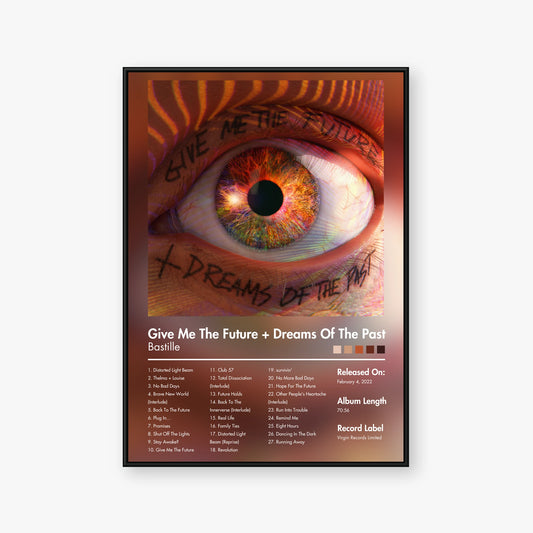 Bastille — Give Me The Future + Dreams Of The Past Album Poster — Blur frame mockup