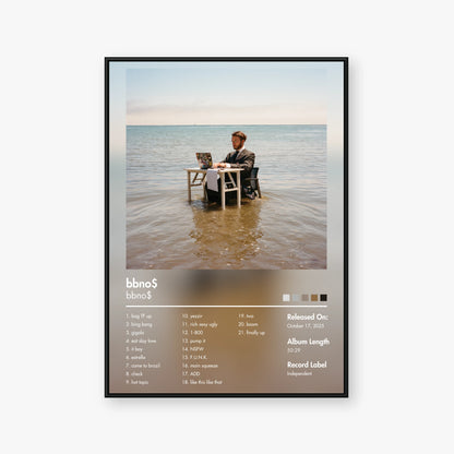 bbno$ — bbno$ Album Poster — Blur frame mockup