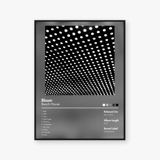 Beach House — Bloom Album Poster — Blur frame mockup