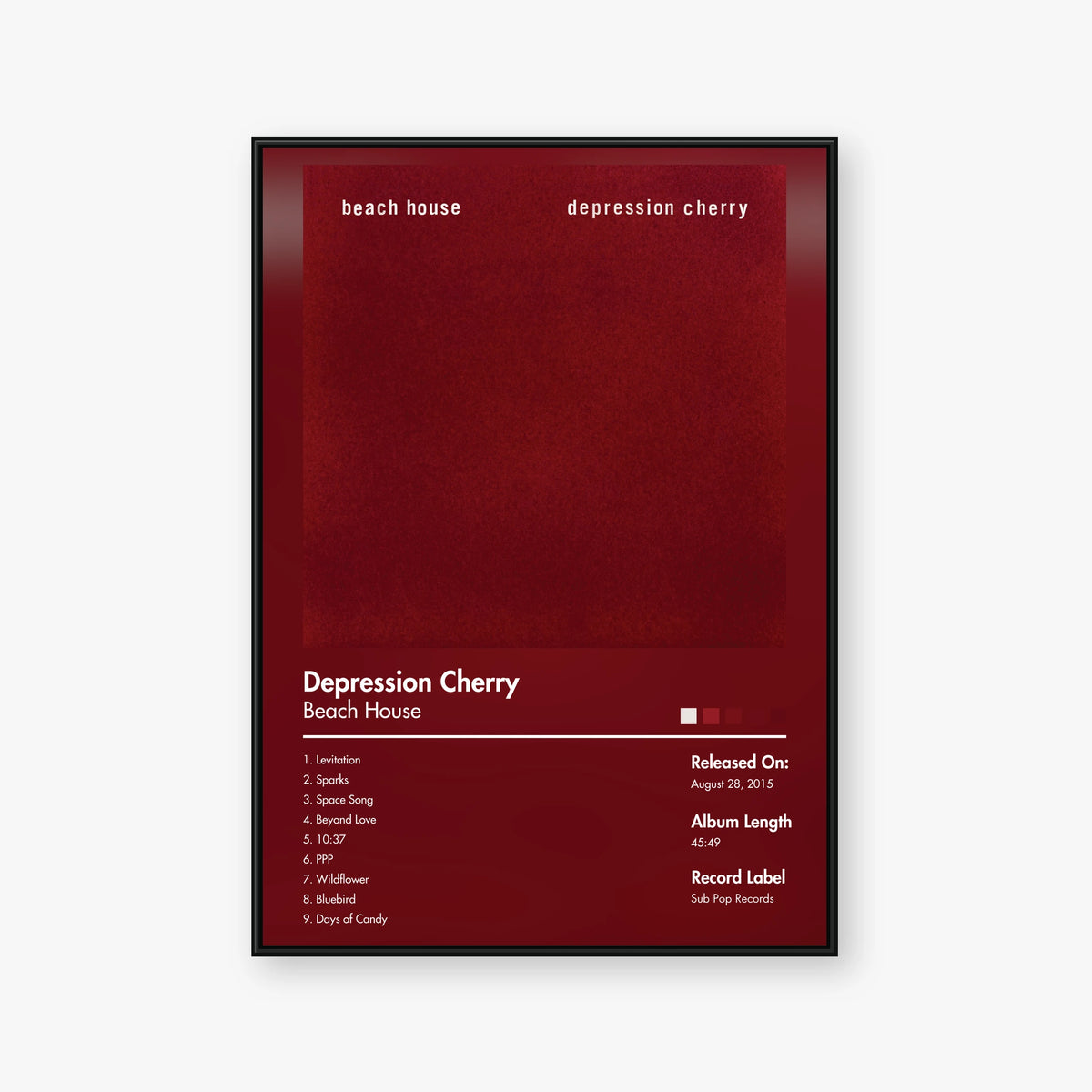 Beach House — Depression Cherry Album Poster — Blur frame mockup