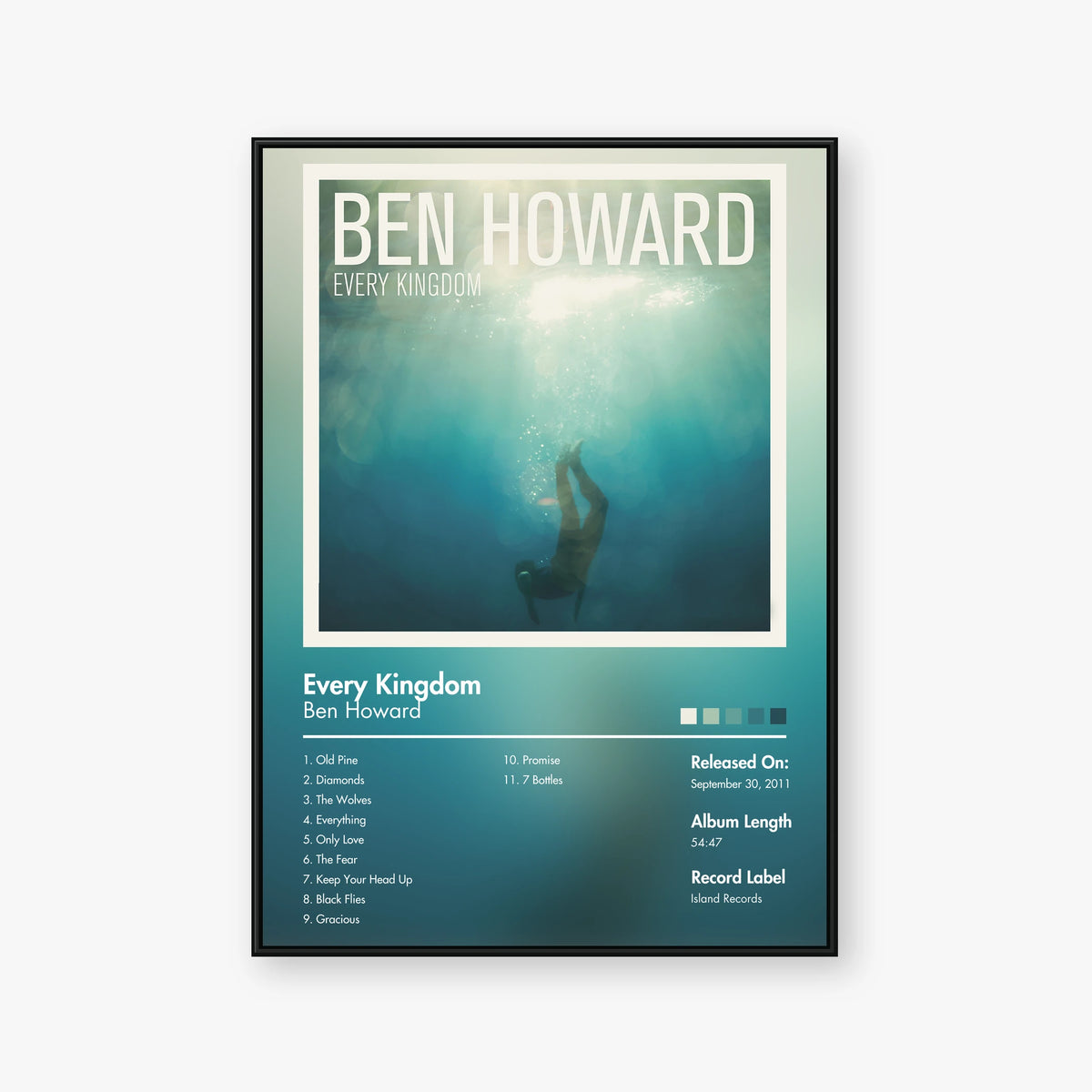 Ben Howard — Every Kingdom Album Poster — Blur frame mockup