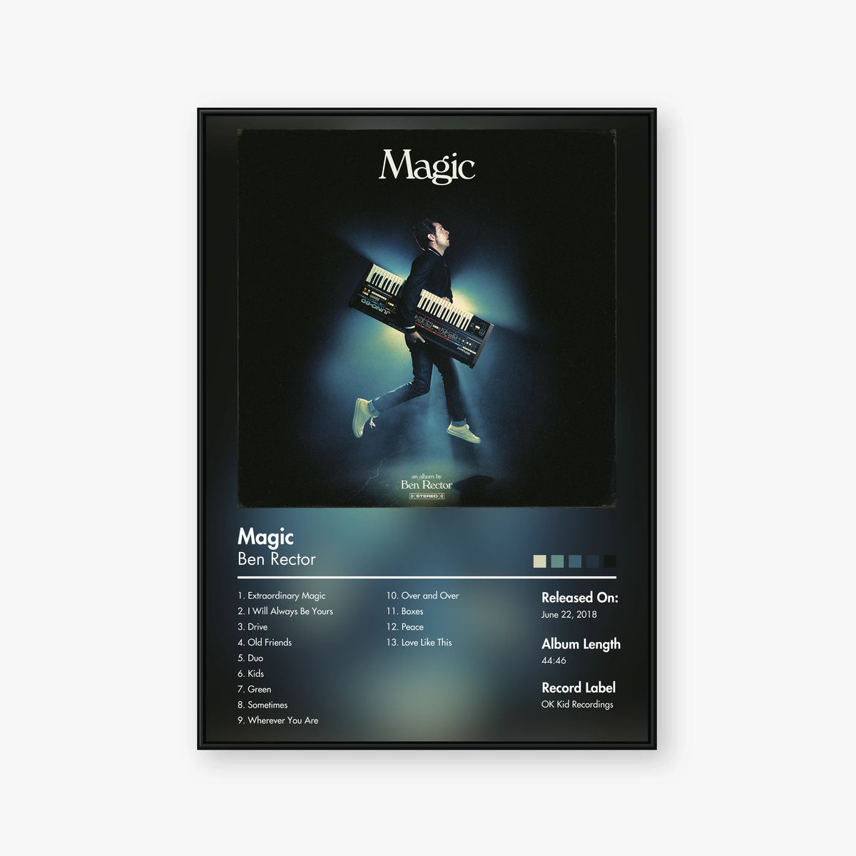 Ben Rector — Magic Album Poster — Blur frame mockup