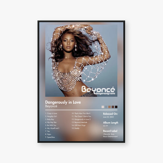 Beyoncé — Dangerously in Love Album Poster — Blur frame mockup