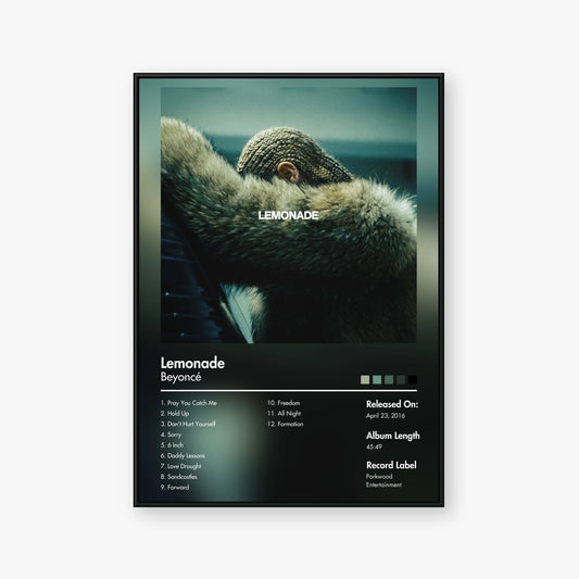 Beyoncé — Lemonade Album Poster — Blur frame mockup