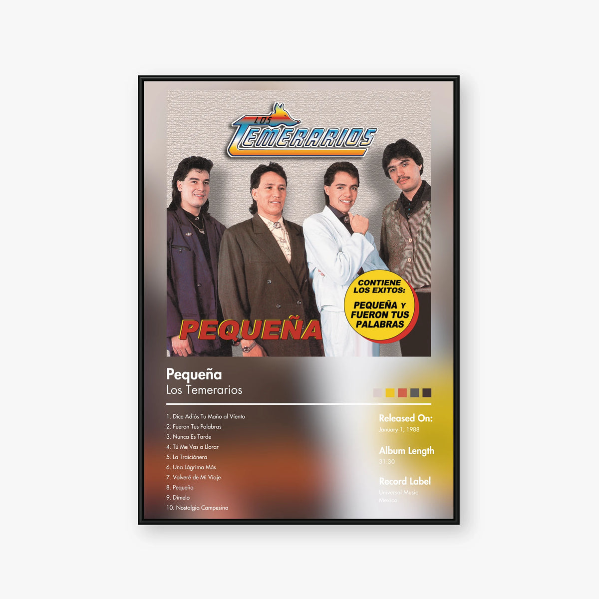 Big Up & Melim — Pequena Album Poster — Blur frame mockup