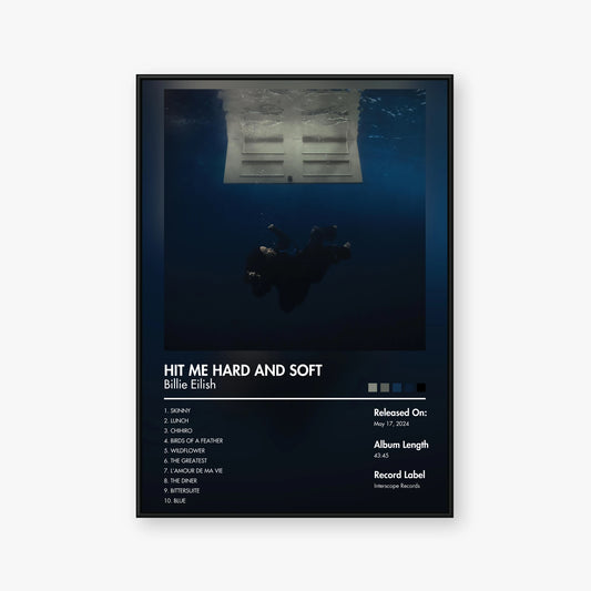 Billie Eilish — HIT ME HARD AND SOFT Album Poster — Blur frame mockup