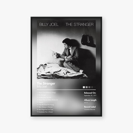 Billy Joel — The Stranger Album Poster — Blur frame mockup