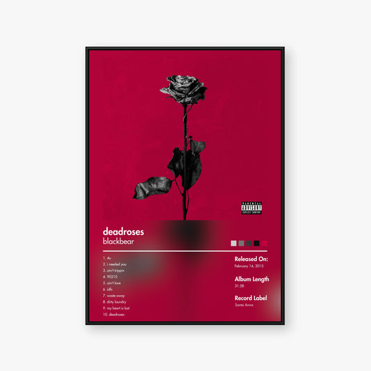 blackbear — deadroses Album Poster — Blur frame mockup