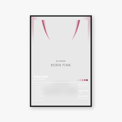 BLACKPINK — BORN PINK Album Poster — Blur frame mockup