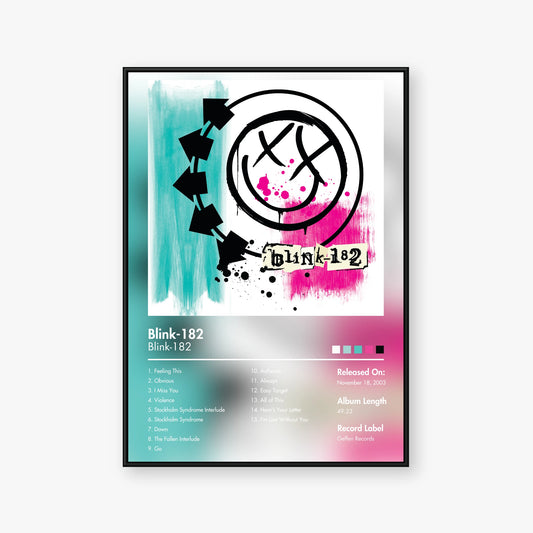 blink‐182 — Blink-182 Album Poster — Blur frame mockup