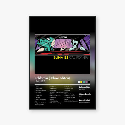 blink‐182 — California (Deluxe Edition) Album Poster — Blur frame mockup