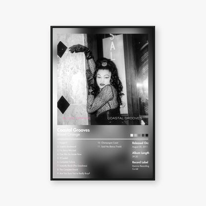 Blood Orange — Coastal Grooves Album Poster — Blur frame mockup