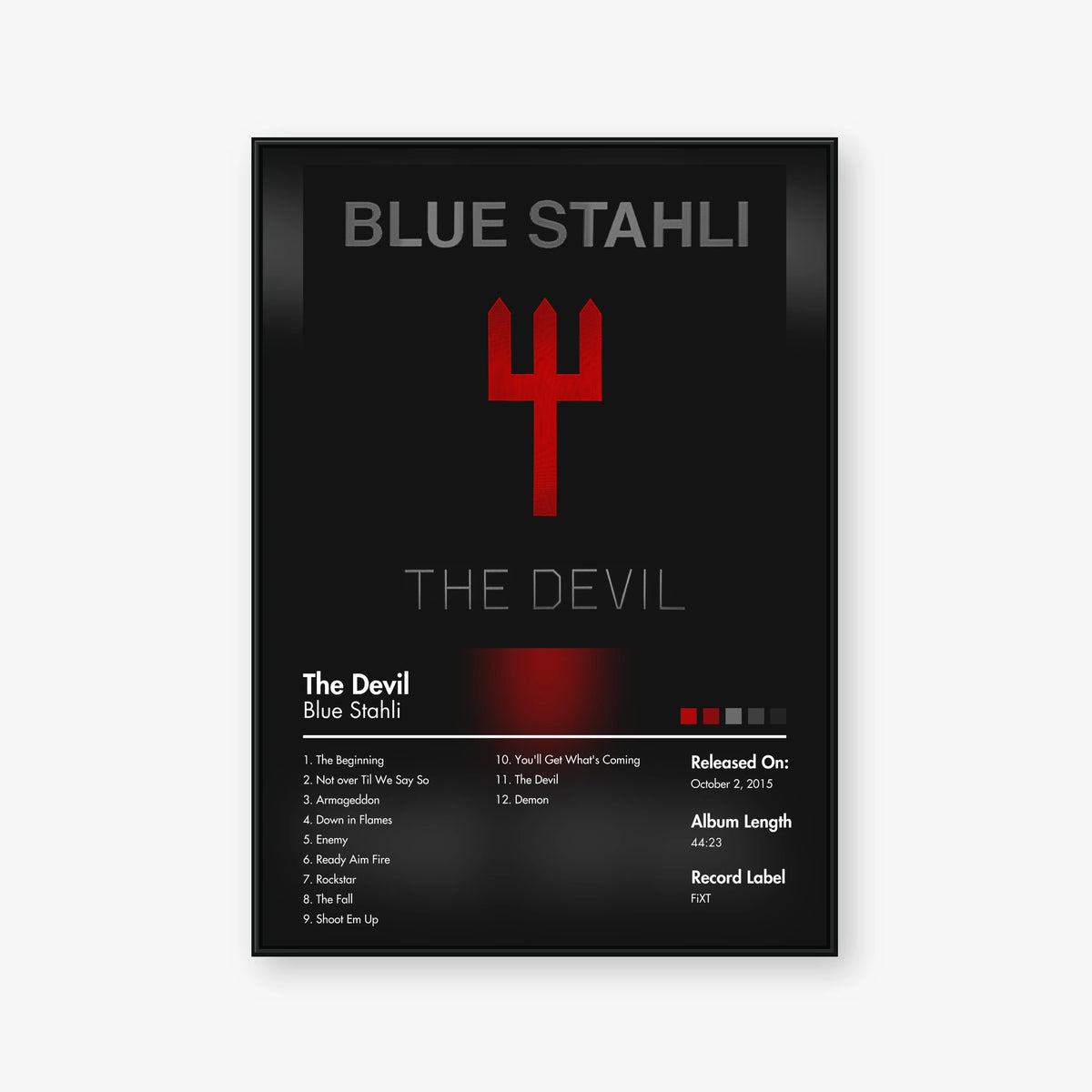 Blue Stahli — The Devil Album Poster — Blur frame mockup