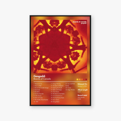 Boards of Canada — Geogaddi Album Poster — Blur frame mockup