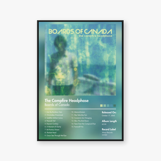 Boards of Canada — The Campfire Headphase Album Poster — Blur frame mockup