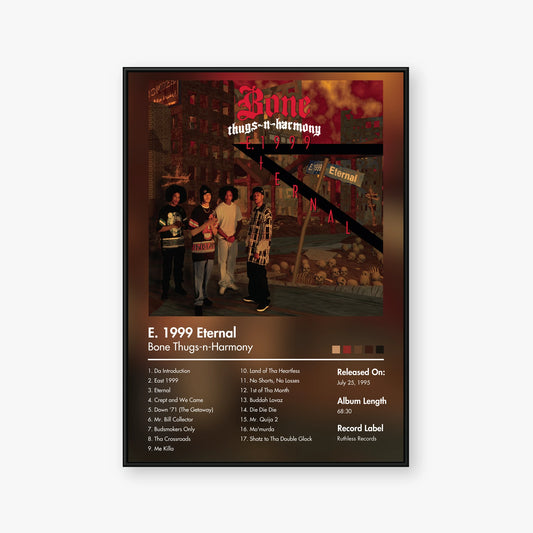 Bone Thugs‐n‐Harmony — E. 1999 Eternal Album Poster — Blur frame mockup