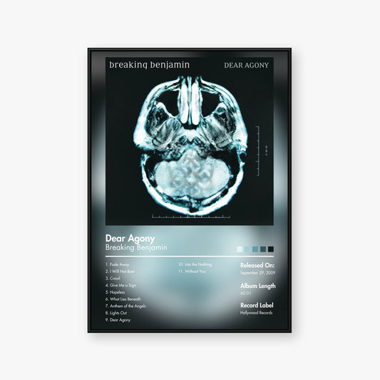 Breaking Benjamin — Dear Agony Album Poster — Blur frame mockup