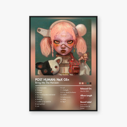 Bring Me the Horizon — POST HUMAN: NeX GEn Album Poster — Blur frame mockup