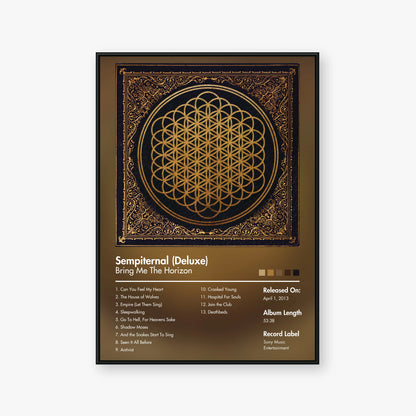Bring Me the Horizon — Sempiternal (Deluxe) Album Poster — Blur frame mockup