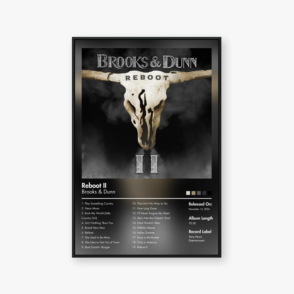 Brooks & Dunn — Reboot II Album Poster — Blur frame mockup