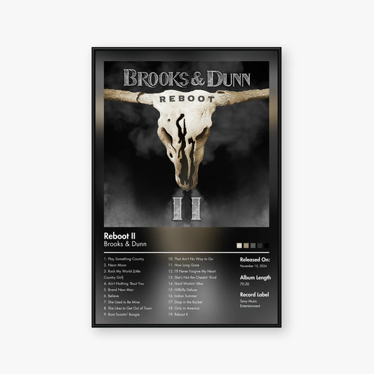Brooks & Dunn — Reboot II Album Poster — Blur frame mockup