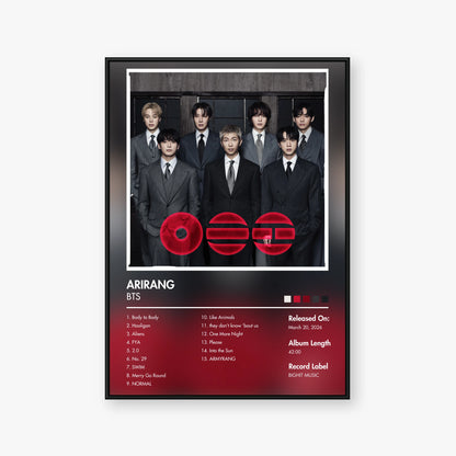 BTS — ARIRANG Album Poster — Blur frame mockup