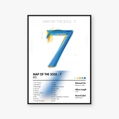 BTS — MAP OF THE SOUL : 7 Album Poster — Blur frame mockup
